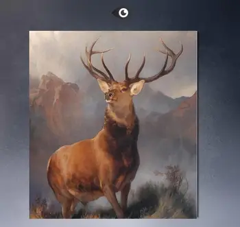 

Handpainted oil painting animals oil painting hand painted on canvas "A lovely deer"