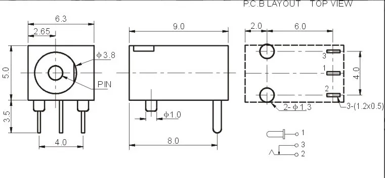 20 шт./лот YT2034B DC мощность 3Pin питания разъем DC003 иглы 1,3 мм DC-003 3,5*1,3 мм 3 булавки пайки ROHS