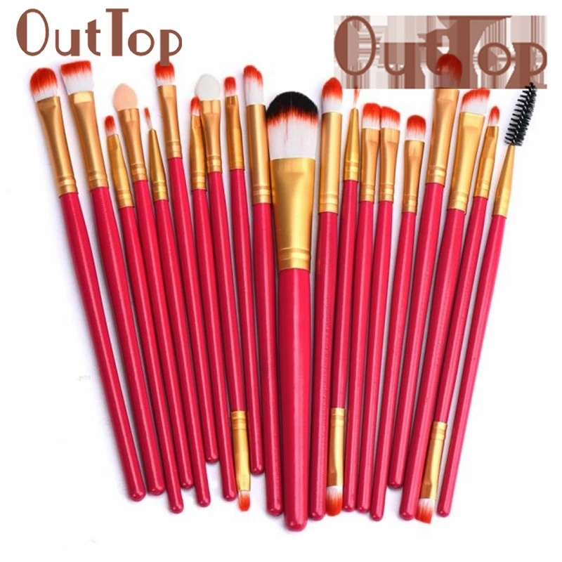 

pincel maquiagemGRACEFUL 20 pcs Makeup Brush Set tools Make-up Toiletry Kit Wool Make Up Brush Set pincel maquiagem FEB15