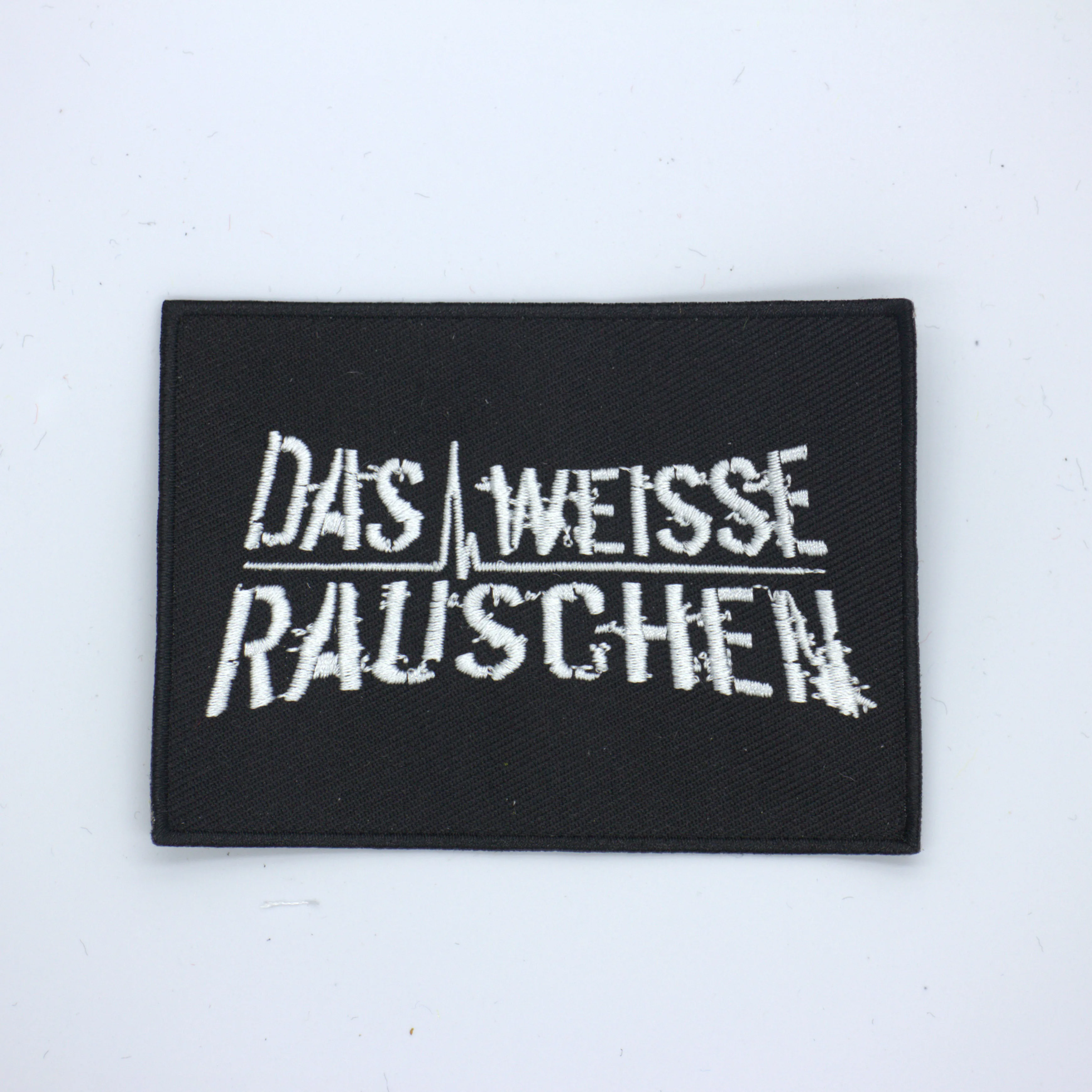 

Personalized Custom Name Tape with Hook Fastener Backing / Black