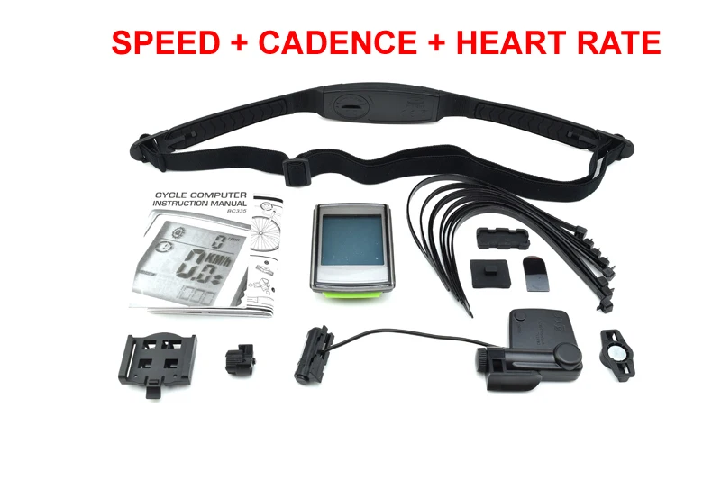 Waterproof Wireless Backlight, Heart Rate, Cadence and Temperature Testing Bike Computer Bicycle Speedometer Cycling Odometer  (6)