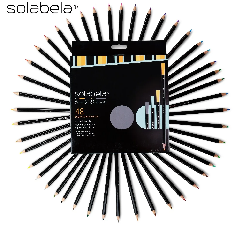 

Solabela 48 PCS Colored Pencils for Drawing Fine Art Drawing Oil Base Non-toxic Pencils Set For Artist Supplies