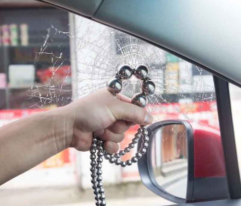 Ferramentas de Aço Colares de Bola de Aço Disjuntores de Janela Correntes de Auto-ajuda. Inoxidável Sólido Pingentes Pulseiras Edc 14 Ferramentas de aço inoxidável edc, colares de
