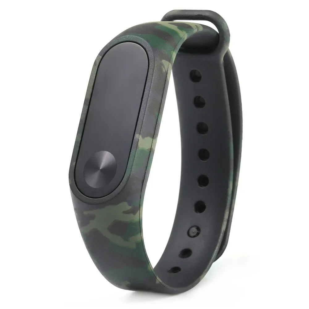 LANDFOX Камуфляжный ремешок сменный Браслет для Xiaomi MI Band 2 2017 мужчин и женщин модный