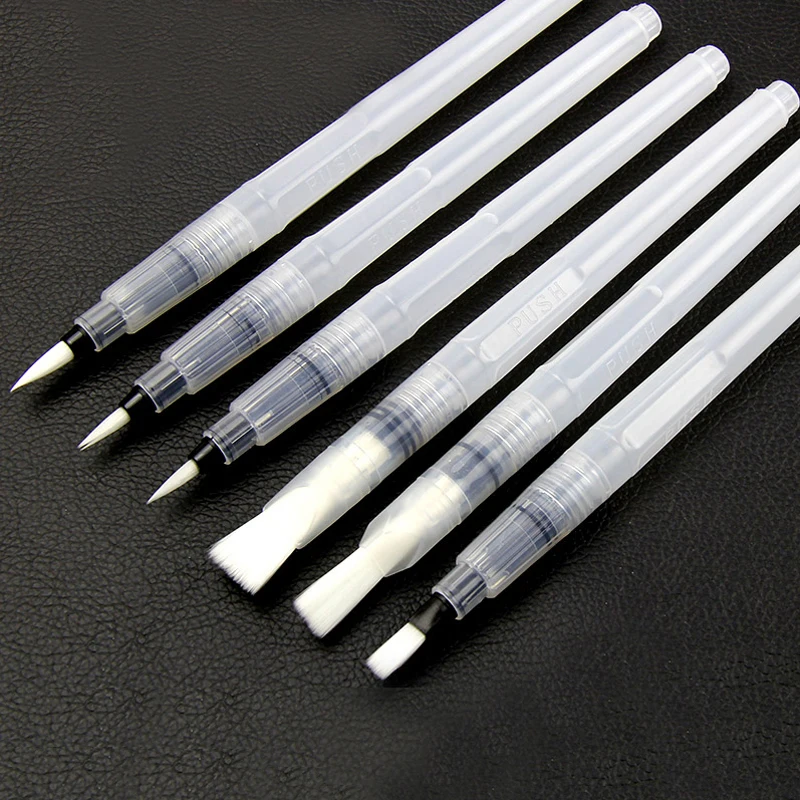 Tanque de Água Pces Superior m l Não Sakura Pentel Waterbrush Caligrafia Escova Caneta Aquarela 6 18cm s 16 caligrafia escova caneta aquarela