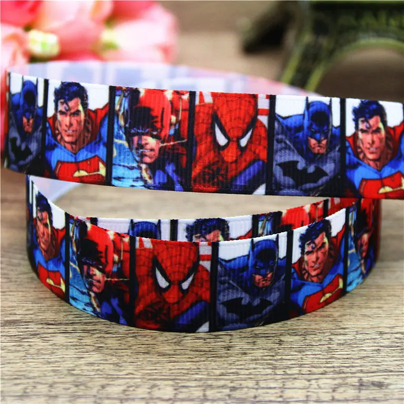 DHK 7/8 ''5 ярдов мексиканский череп marvel hero Блок Печатный Корсажная лента аксессуар бант для волос головной убор DIY 22 мм C1230