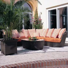 Sigma дизайн открытый современная скамейка Ремесло ротанга мебель диван