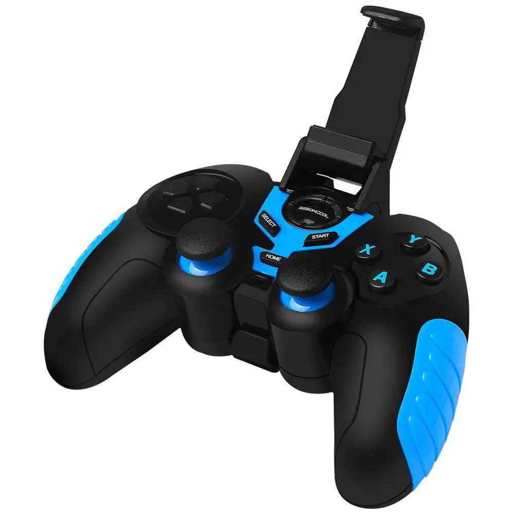 

EastVita Wireless Bluetooth Gamepad with Clip Compatible with Android 3.0 and Up Devices Black and Blue