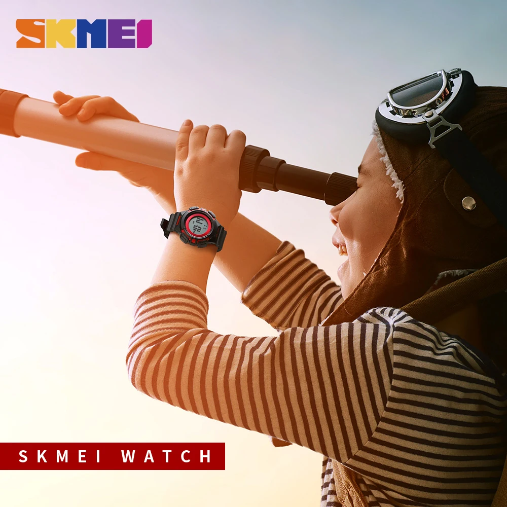 SKMEI новый спортивный стиль часы детские электронные цифровой дисплей Мода