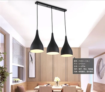 

Modern creative ceiling lamps dining room ceiling lamp LED lamps black three light source led lustre light ceiling light