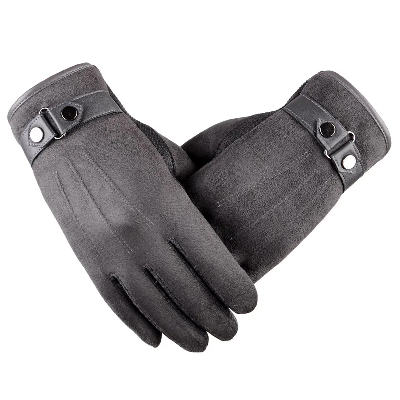 Зимние мужские перчатки, утолщенные теплые кашемировые термоперчатки, мужские перчатки для сенсорного экрана для смартфона/Ipad