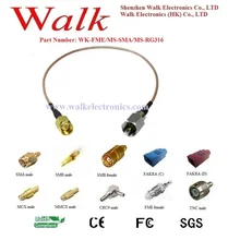 ВЧ-кабель: FME Мужской прямой к SMA Мужской прямой с кабель RG316