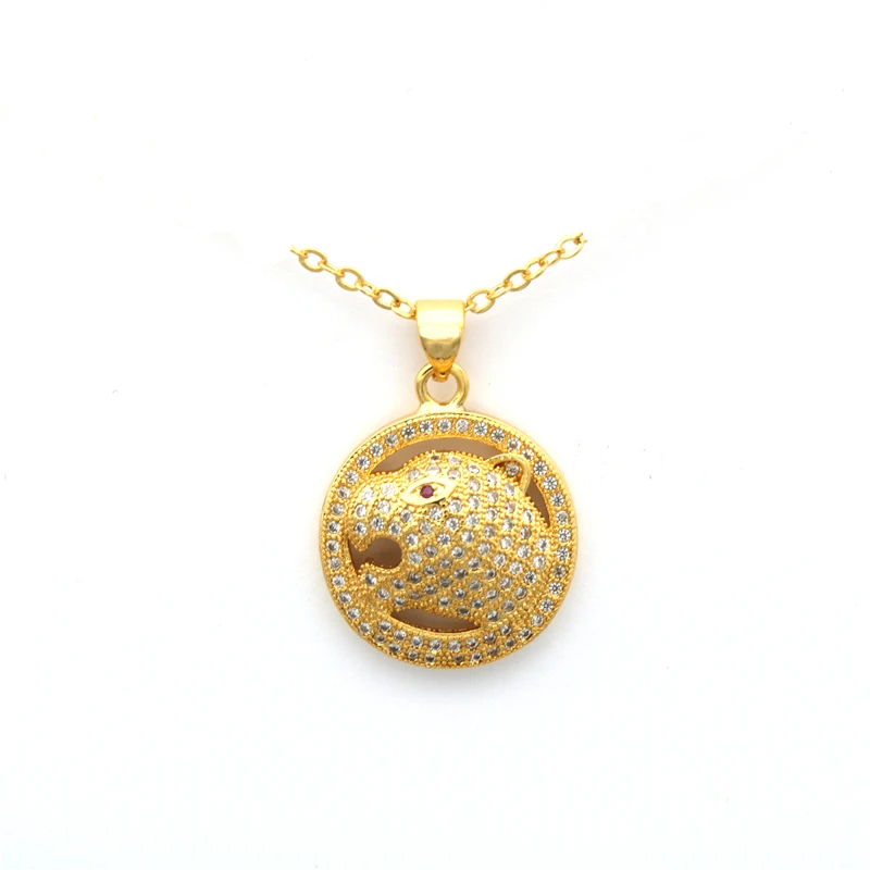 

Crystal leopard shape Pendant Necklace jewelry