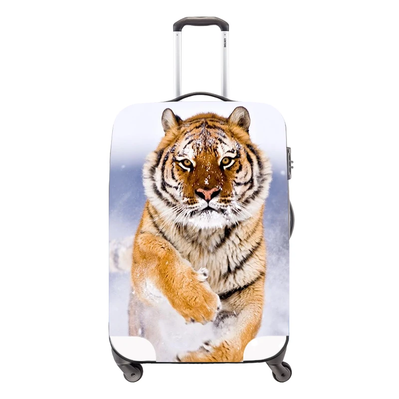Dispalang Luggage Protective Tiger Patten Animal Cover for Suitcase