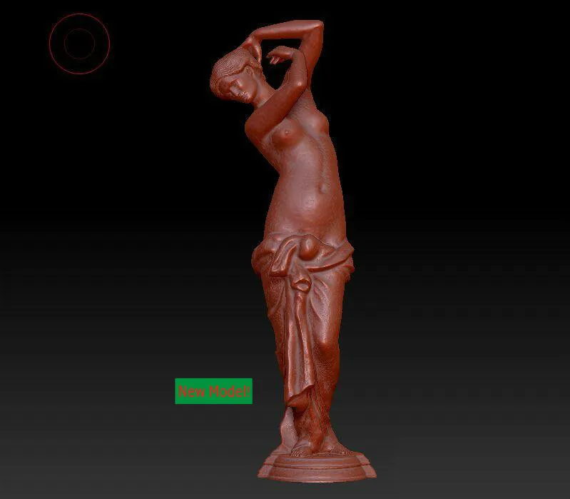 

New model 3D model for cnc or 3D printers in STL file format A woman at her bath