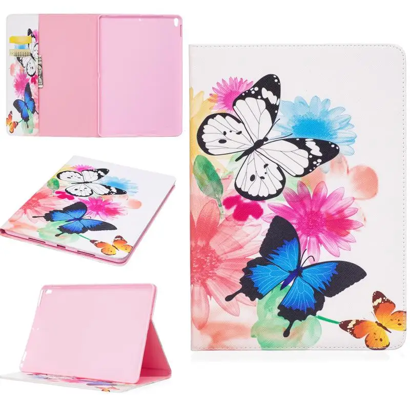 Tablet Case Cover for Apple iPad Pro 10.5" 2017 Cover Stand Holder Cute PU Leather Wallet Case Card Slot Case Coque Etui Funda