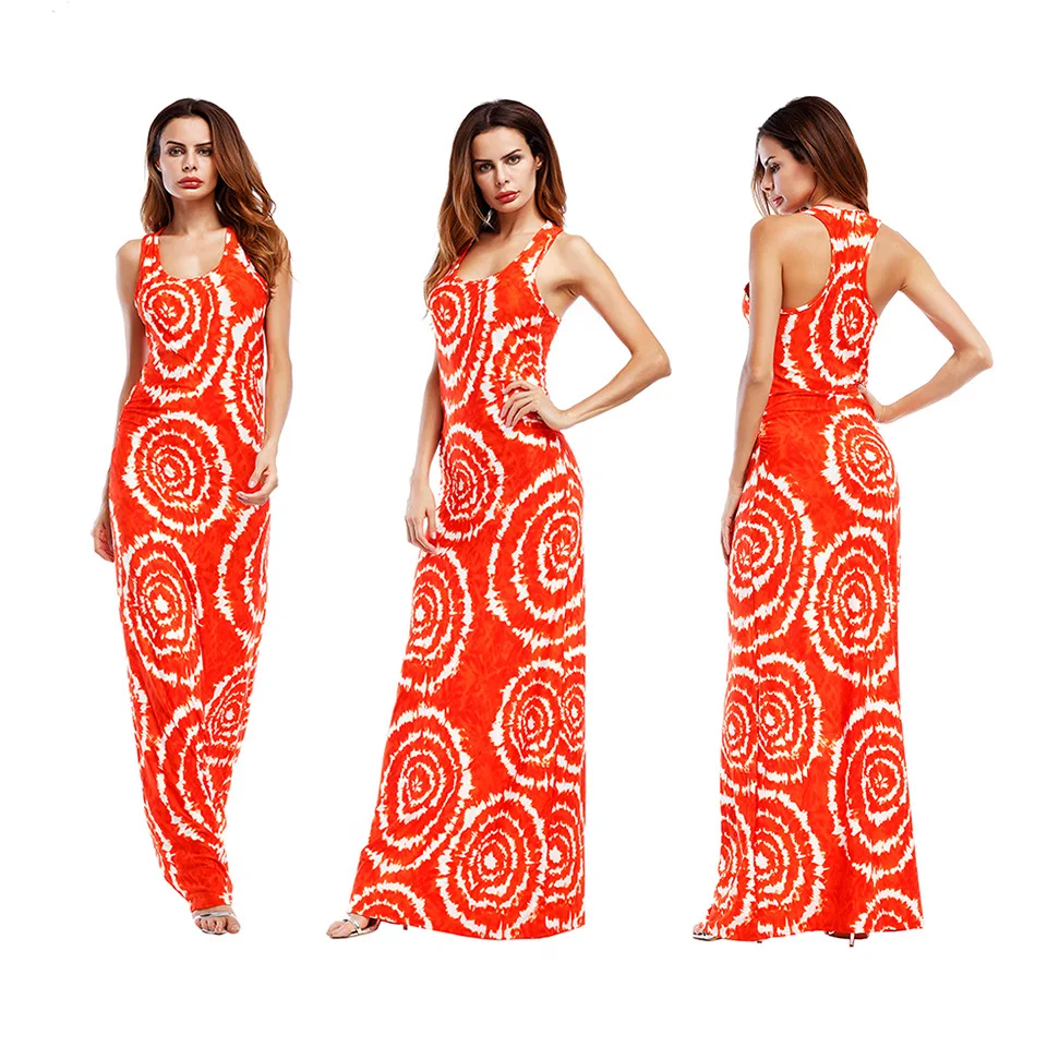 Long Dress Flower Print Strap Off Shoulder Belt Side Split Backless 2018 Summer New Hippie Sexy Maxi Dresses
