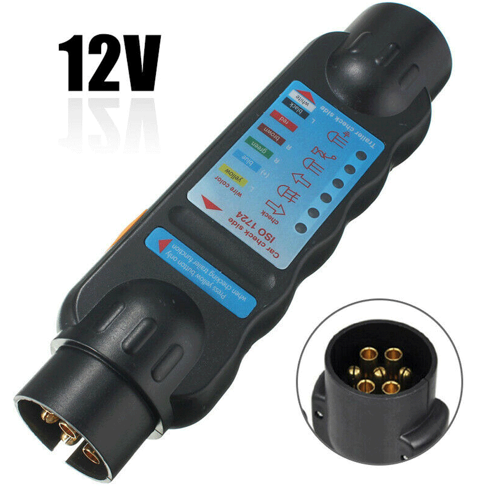 7 Pin проводка цепи тестер 12 в прицеп свет проводка цепи тестер для 7 Pin кабель розетка автомобиля Лодка Караван 30A20