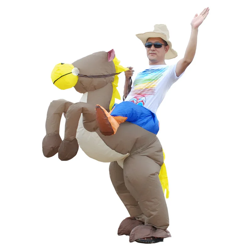 Kids Adult Carnival Purim Costume Inflatable Donkey Costume Fan Operated Adult Cosplay Animal Rider Kids Adult Carnival Purim Costume Inflatable Donkey Costume Fan Operated Adult Cosplay Animal Rider