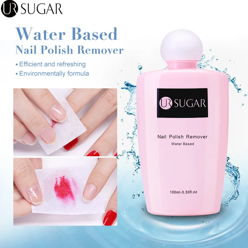 

UR SUGAR 100ml Nail Polish Remover Water Based Oil Based Nail Remover Cleanser Plus Remover Nail Brush Cleaner Nail Care