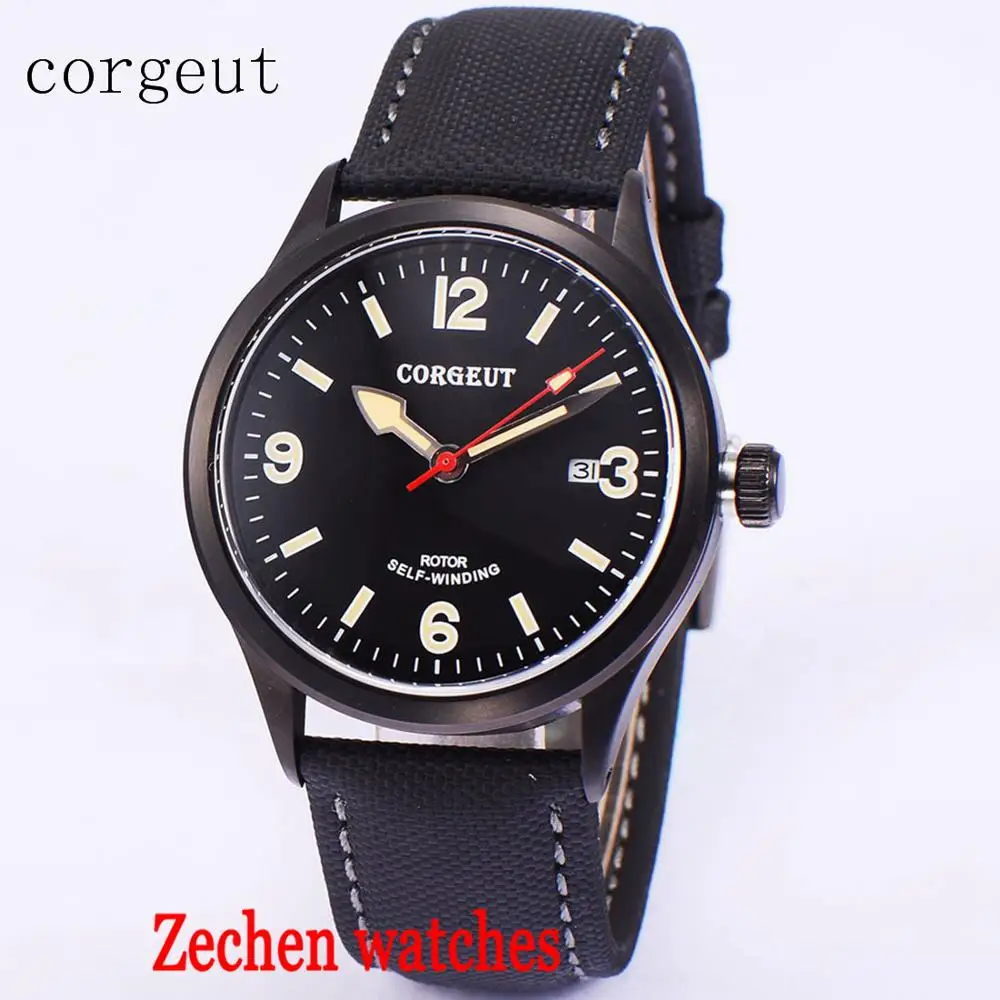 

41MM Corgeut Men's Mechanical Watch Miyota Automatic Machinery Fashion Business Watch