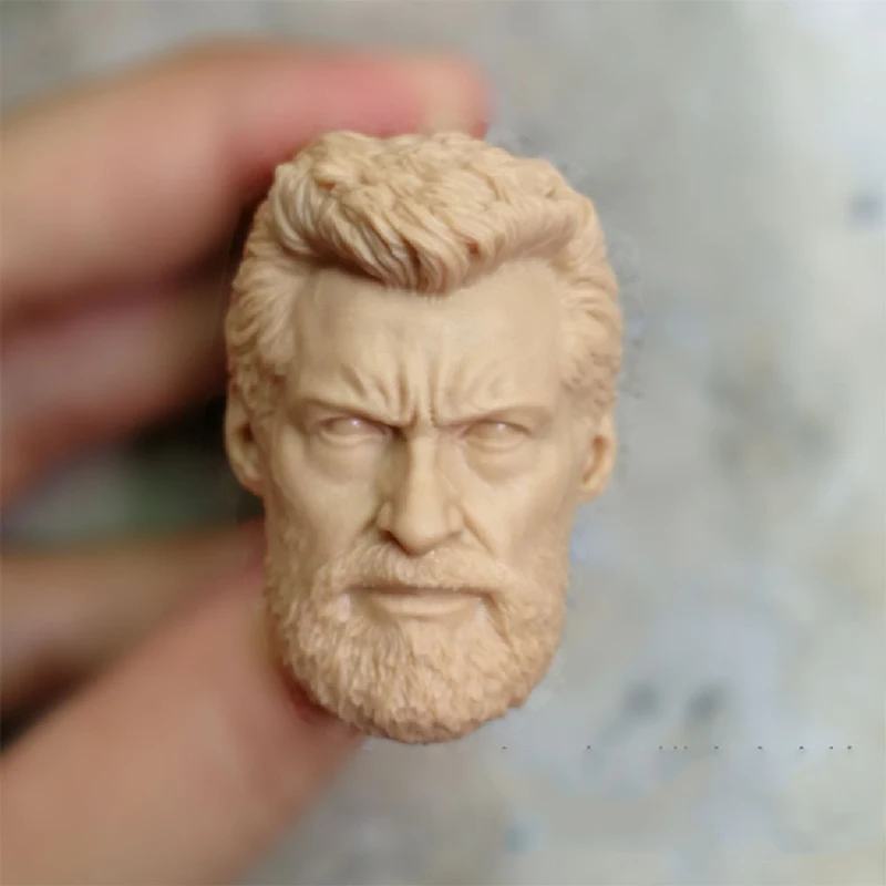 

1/6 Hugh Jackman Unpainted Head for 12''Action Figures Old Aged Version