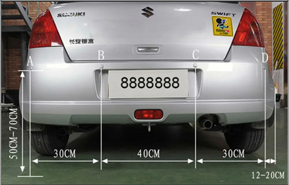 8 Rear Front View Car Parking Sensor with LED Display (3)
