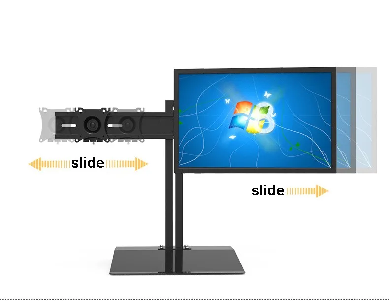 Полное вращение 1"-27" двойной экран монитор держатель ЖК-телевизор крепление настольная подставка база