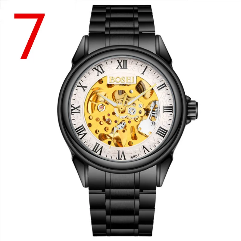 

Men's fashion stainless steel watch with elegant luxury business watch