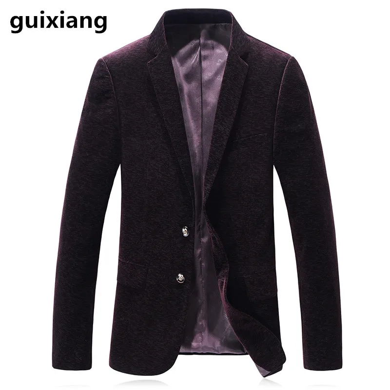 2017 осенние и зимние мужские повседневные Модные фланелевые однобортные блейзеры