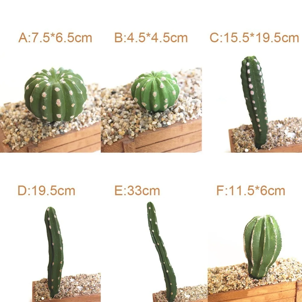 

Artificial Succulents Ball Cactus Prickly Pears Artificial Plants Plastic Craft Floristry for Decoration