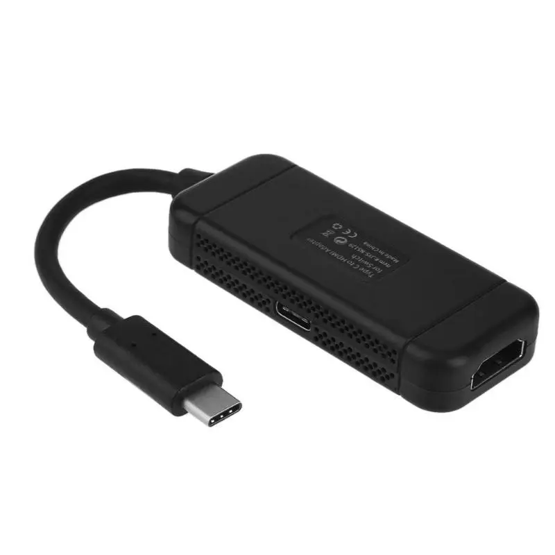 Уникальный Форма мини Портативный 3 в 1 USB хаб Тип с разъемами типа C и HDMI + USB3.0 Кабельный адаптер-переходник для nintendo коммутатор plug and play