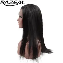 Razeal natural black silky straight wig with free parting glueless synthetic lace front wigs heat resistant fiber Razeal natural black silky straight wig with free parting glueless synthetic lace front wigs heat resistant fiber