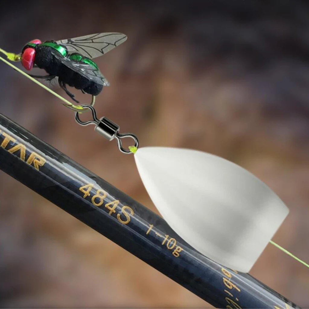 2 Pieces Floating Sbirolino Spirolino Bombarda  4.3g Trout Pose Floats Green with Swivels fishing Float fishing Tool accessories