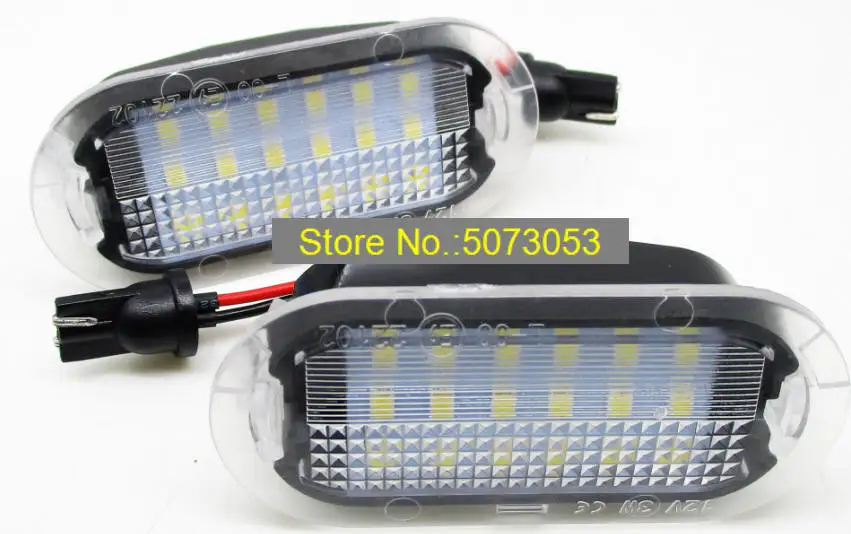 2PCS LED COURTESY door LIGHT welcome light lamp for VW Beetle Bora Golf Polo Sharan Vento Touran SKODA Octavia SEAT Leon Toledo