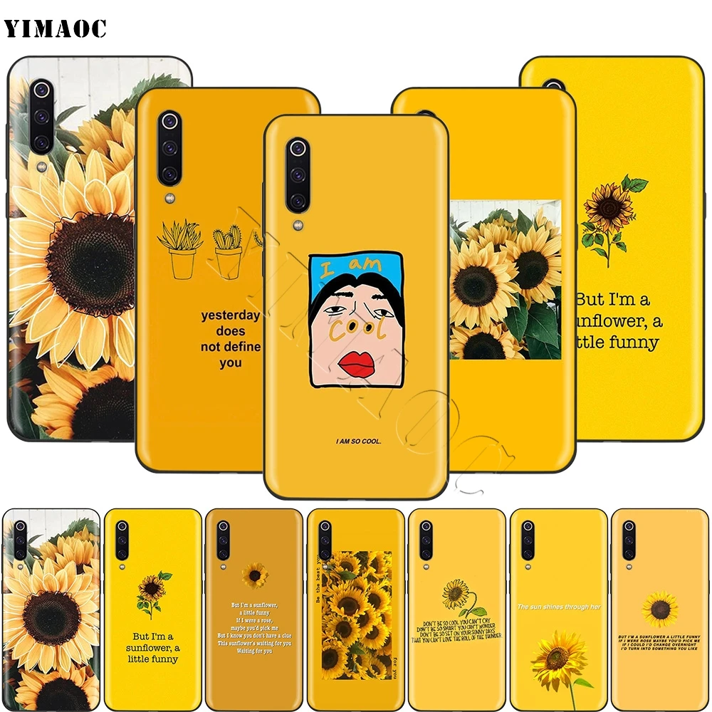 YIMAOC эстетика Подсолнух Новинка силиконовый чехол для Xiaomi Redmi Note 4 4x 4a 5 5a 6 8 Pro Prime
