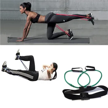 

Leg training ropeHigh quality natural latex elastic rope slimming training yoga with pull Yoga rope