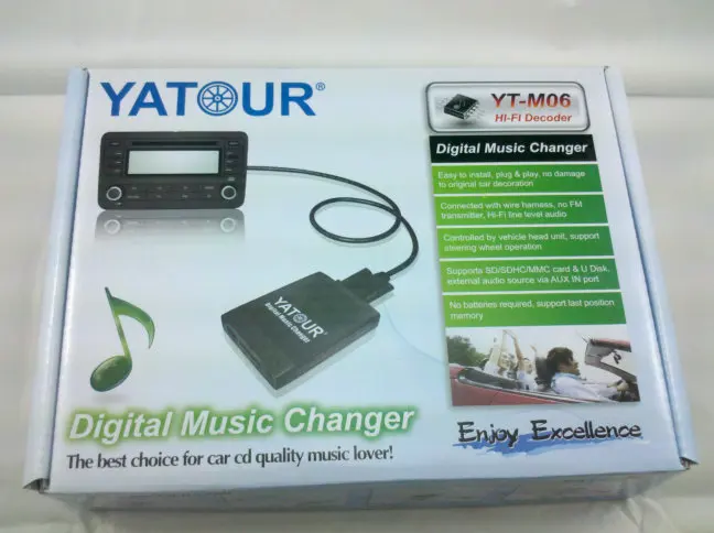 Автомобильный аудио mp3 плеер Yatour для Honda Goldwing GL1800 USB SD AUX цифровой адаптер смены