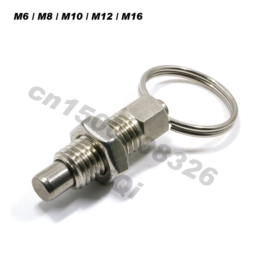 

Index plungers ,Indexing plungers simple ring type,with lock,stainless steel,coarse thread M6M8M10M12,fine thread M16