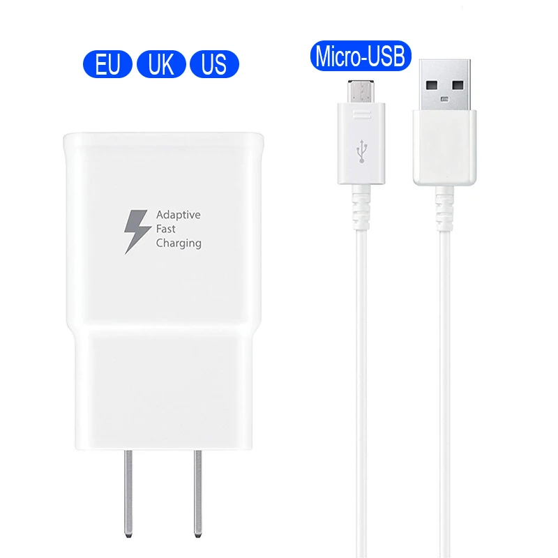 

Charger for samsung S7 S6 usb charger Galaxy note4 5 Fast Charging micro usb cable quick 3.0 charger M10 A10 9 8 7 6 J 8 7 6 On8