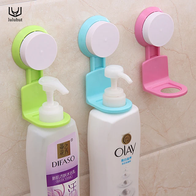 Luluhut Bathroom Wall Mounted Shower Gel Shampoo Bottle Holder Luluhut Bathroom Wall Mounted Shower Gel Shampoo Bottle Holder Super Suction Cup Seamless Kitchen