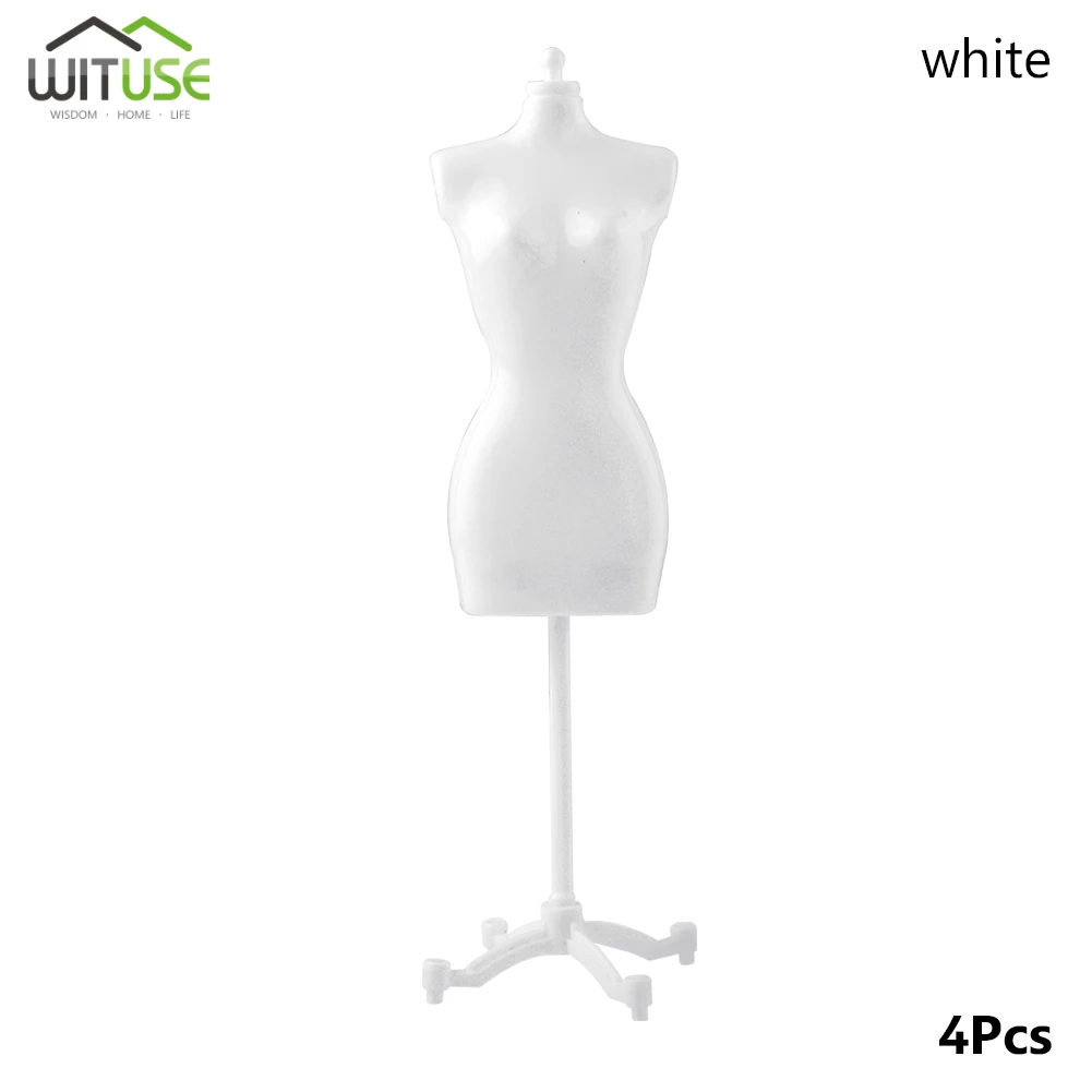 4pcs Doll Dress Display Holder Mannequin Model Stand Doll Clothes