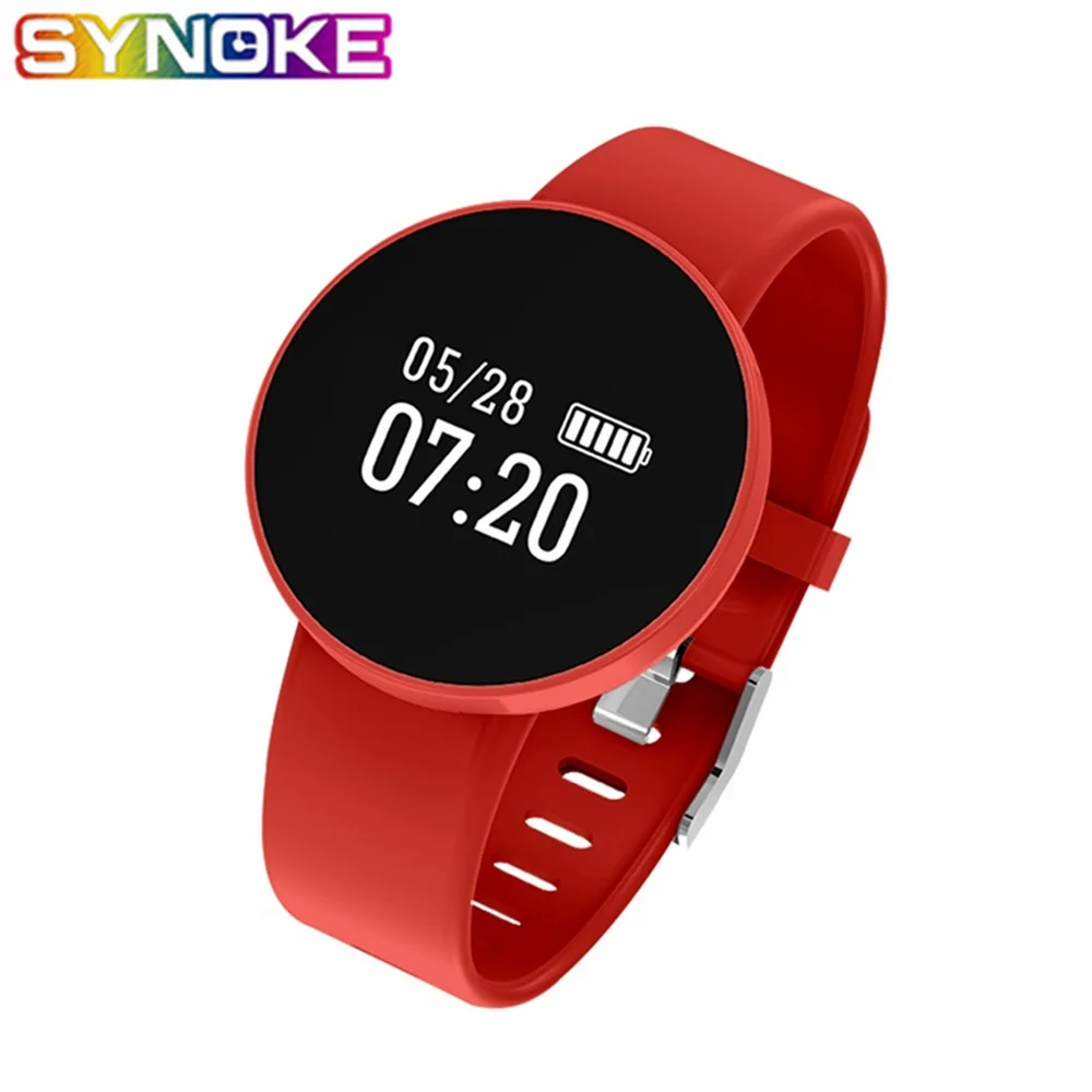 

SYNOKE Men Smart Watch Sports Message Reminder Calorie Sleep Montior Waterproof LED Display Bluetooth Women Smar Watch Relogio