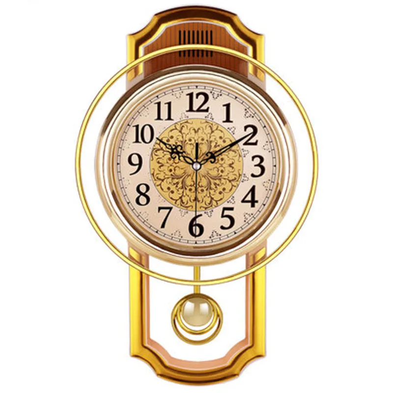 Винтажные маятниковые настенные часы, домашний декор, бесшумные часы,, часы в стиле потертый шик, часы для дома 50Q082 - Цвет: Style5