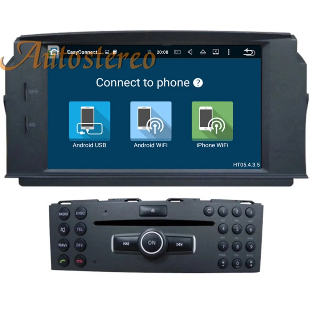 Clearance Android 9 Car DVD Player GPS Navigation For MERCEDES BENZ C Class C200 C180 C220 W204 multimedia headunit radio tape recorder 2