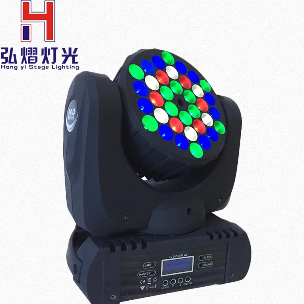 

led beam moving head light 36x3W rgbw led light dmx beam stage light professional spotlights for disco bar stage dj light