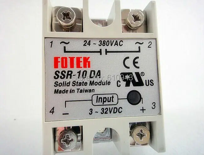 Реле FOTEK SSR-10DA от производителя 10A ssr вход 3-32VDC выход 24-380VAC | Обустройство дома
