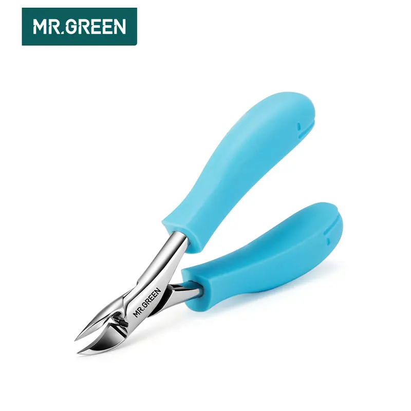 Ceny MR. GREEN Nail Clipper narzędzia do manicure profesjonalne grube paznokcie ze stali nierdzewnej wrastające nożyczki do skórek trymer szczypce nożyczki
