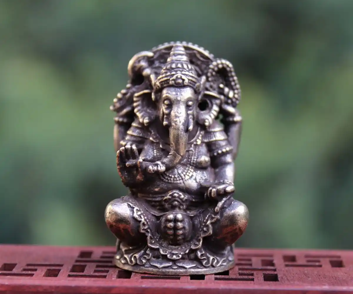 5 Cm Bronze Hindu Gott Herr Phra Pikanet Herr Ganesha Ganesha Symbolik Elefanten Gott Idol Figur Skulptur Statuen Skulpturen Aliexpress