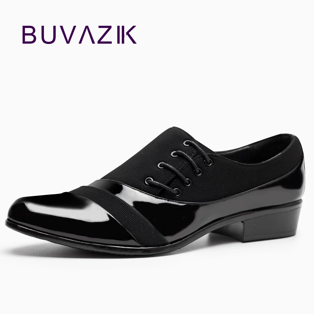

2018 Leather Shoes Men Casual Black Shoes Pointed Toe Leather Casual Shoes Footwear Fashion British Style Men Oxfords Shoes